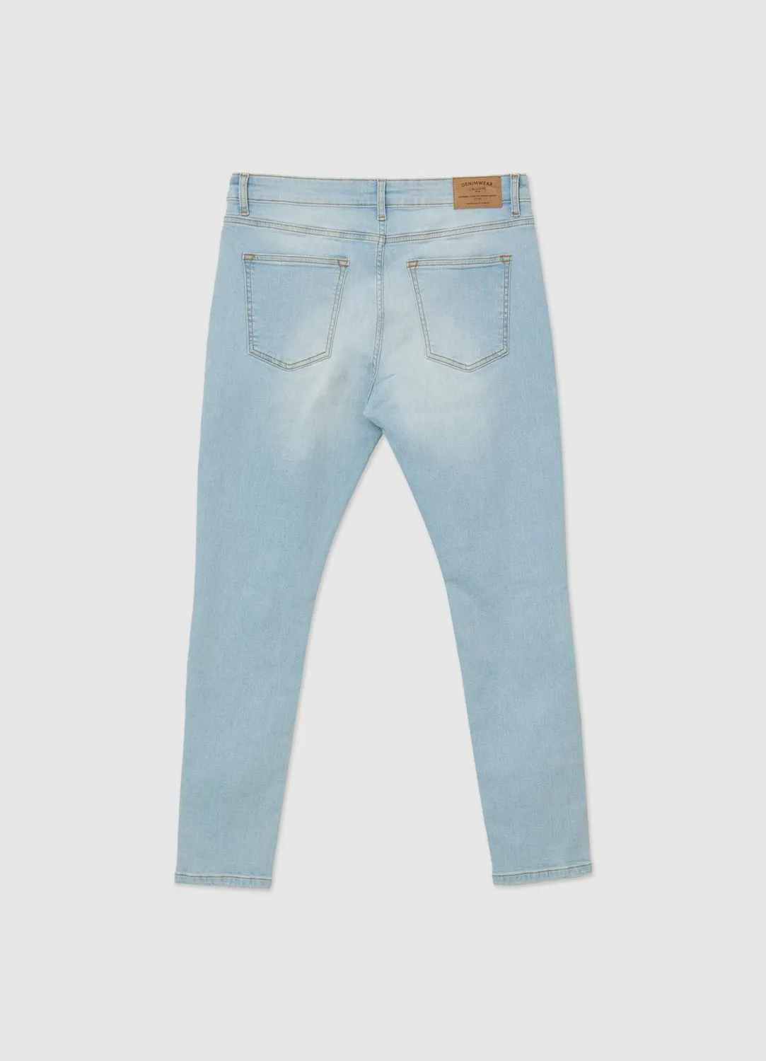 Calliope jeans skinny homme délavé à trous regular