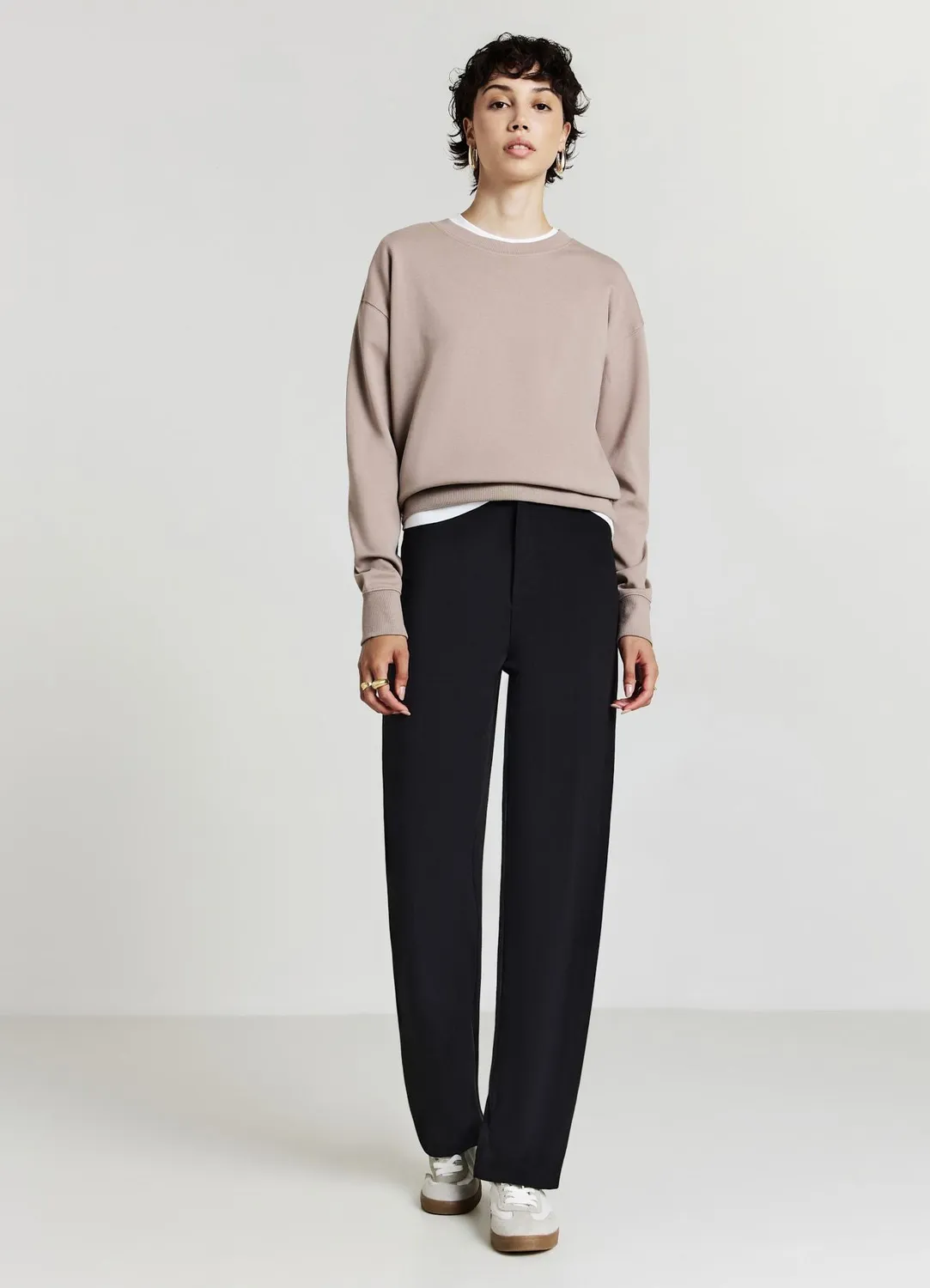 Calliope sweat col rond femme basic uni