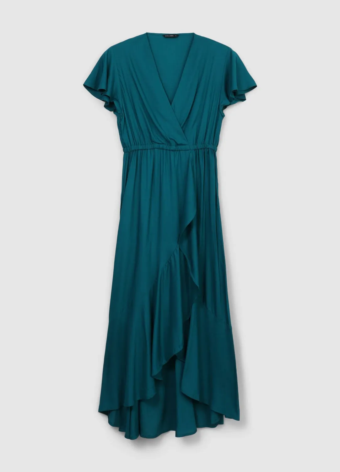 Calliope Atelier robe croisée longue à volants