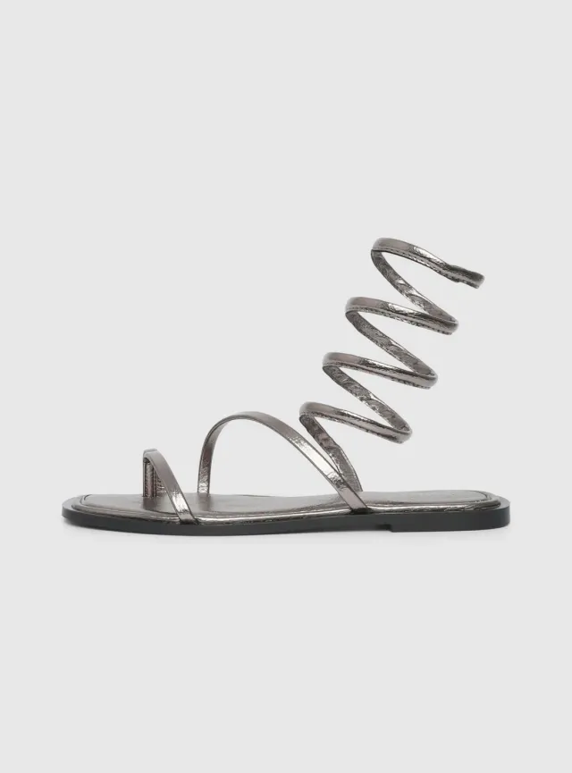 Calliope sandales femme effet serpent estivales