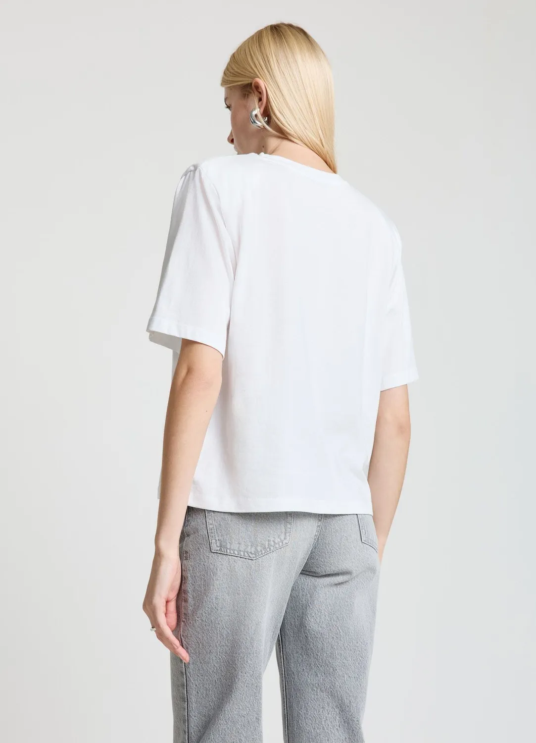 Calliope T-shirt plis épaules femme uni