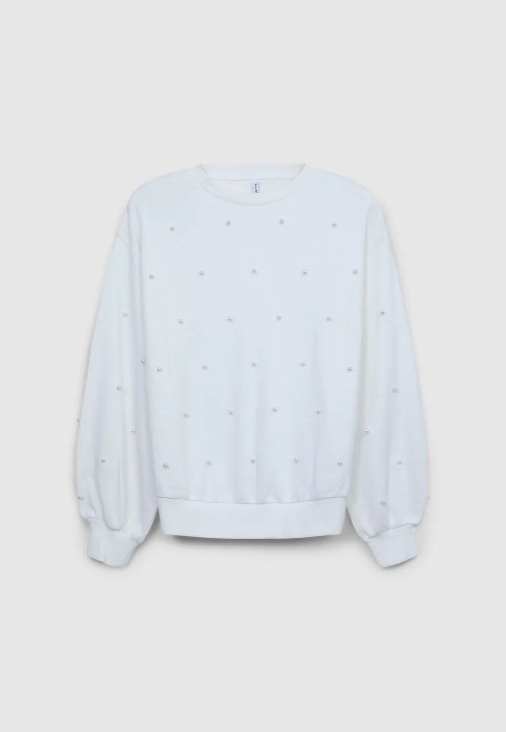 Calliope sweat femme col rond à perles
