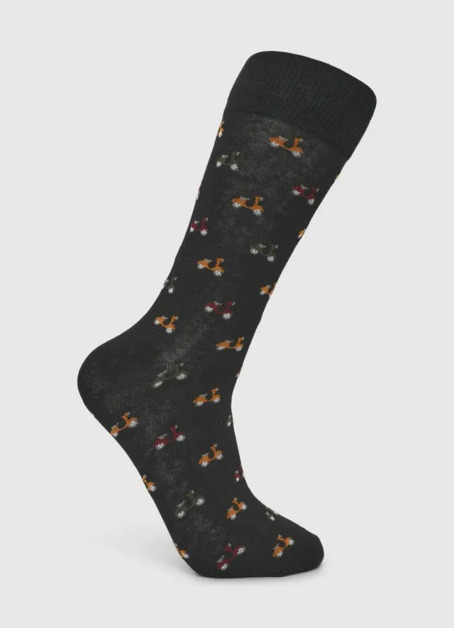 Calliope chaussettes homme scooter imprimé