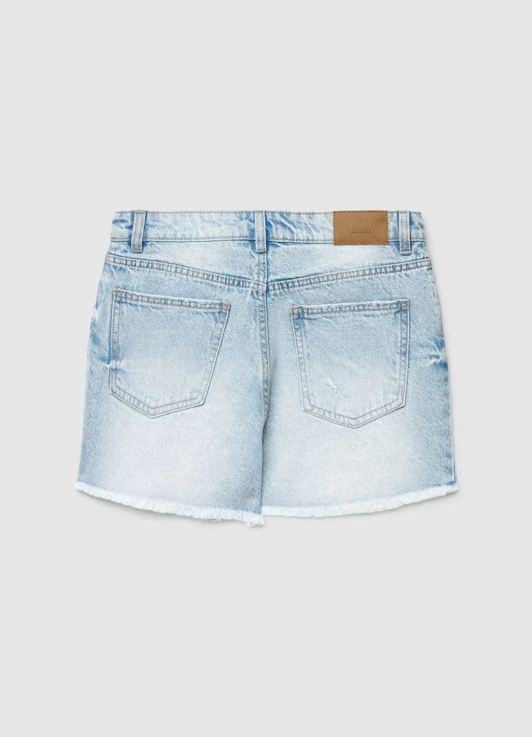 Calliope Short jean mom femme effrangé