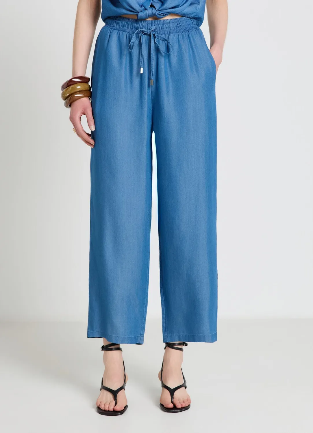 Calliope pantalon pyjama uni large femme