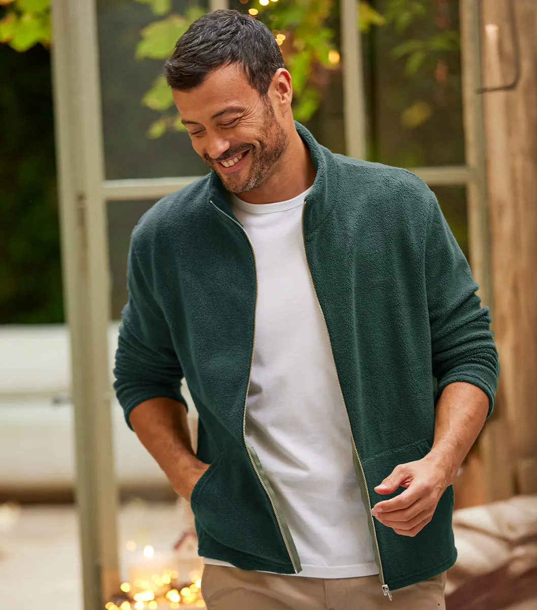Cocorico Sapin veste polaire zippée homme coton