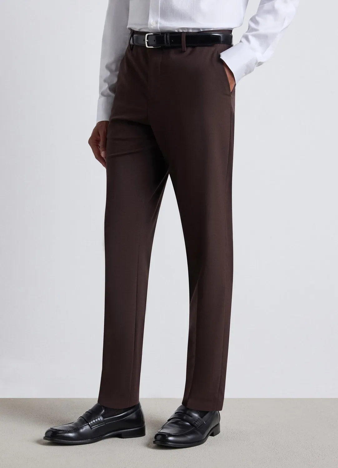 Calliope Atelier pantalon tailleur homme pli uni