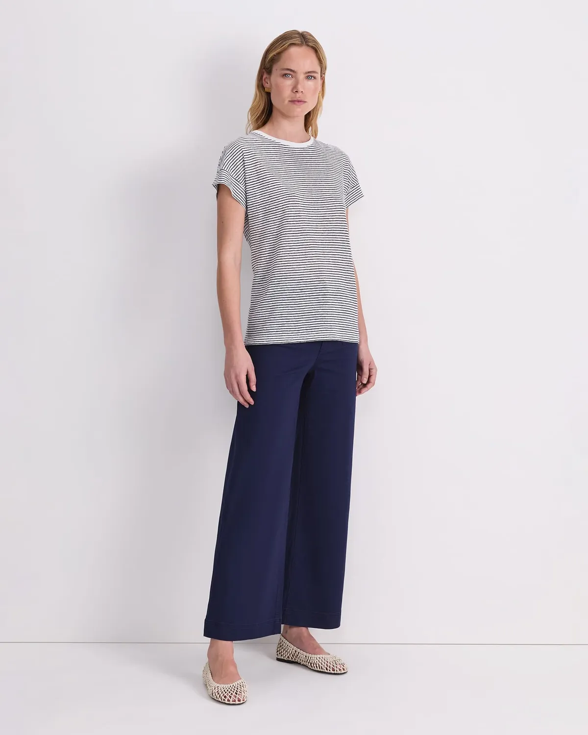 Sportscraft Tonia Crew Neck t-shirt lin femme XXS
