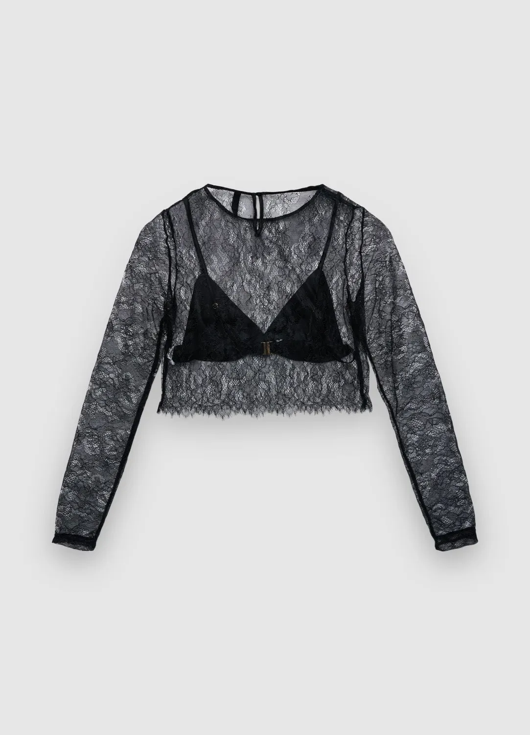 Calliope chemise crop dentelle femme bralette