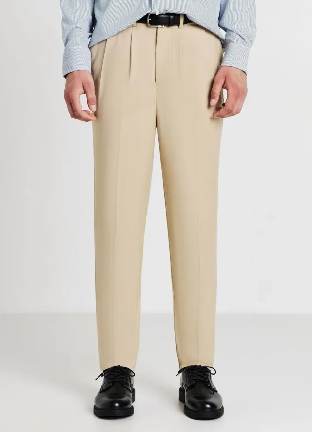 Calliope pantalon homme à pinces classique