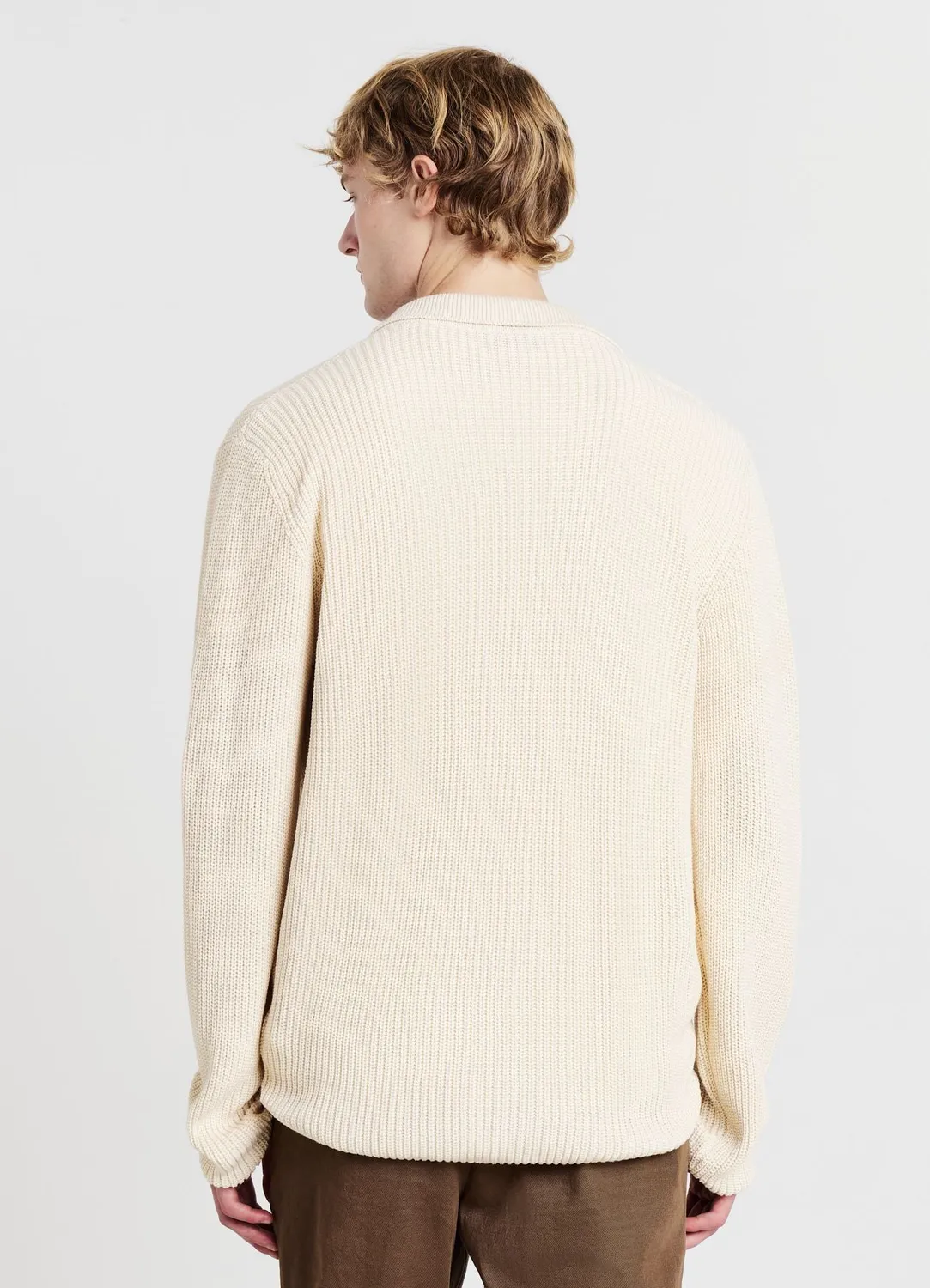 Calliope cardigan col chemise homme uni boutons