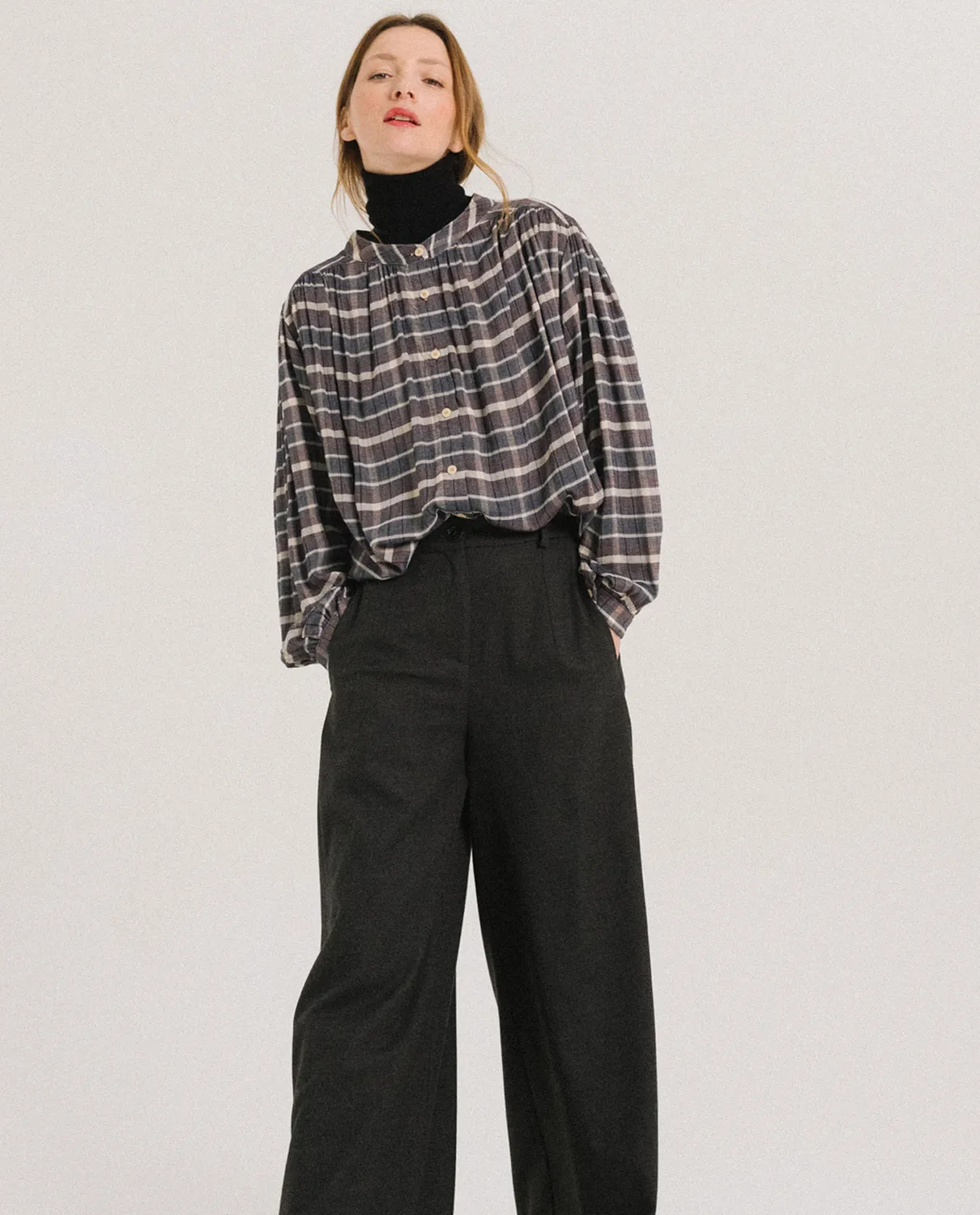 Tinsels Candide blouse friday carreaux fluide