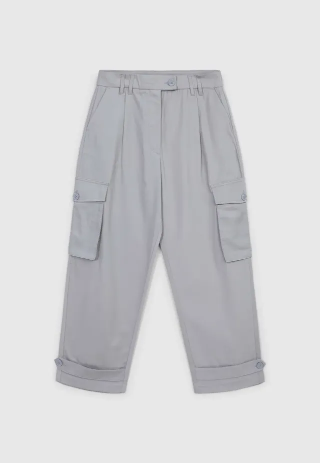 Calliope pantalon cargo coton pinces femme