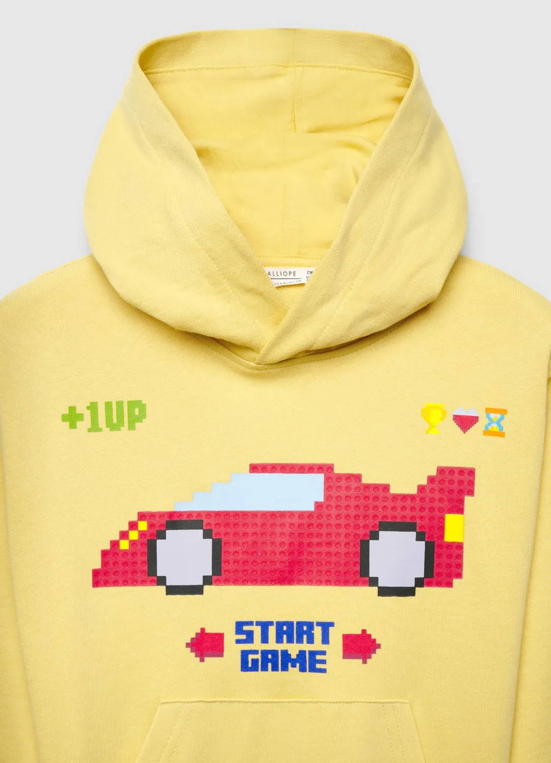 Calliope Sweat à Capuche Enfant Oversize Pixel 4-5 Ans