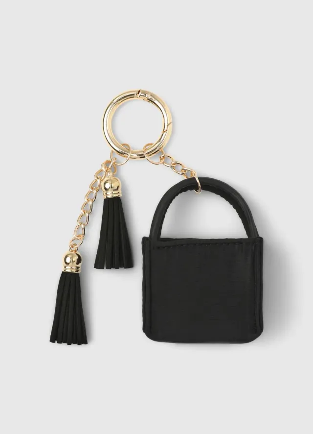Calliope mini sac porte-clés femme pompons
