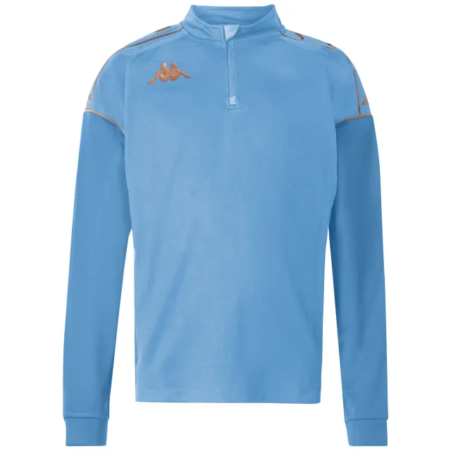 Kappa Massolo sweat enfant bleu demi-zip