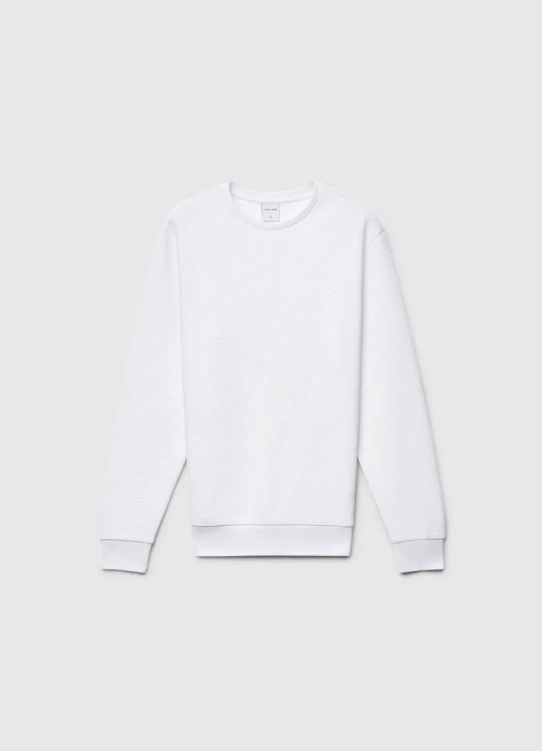Calliope sweat col rond homme coton uni sans capuche