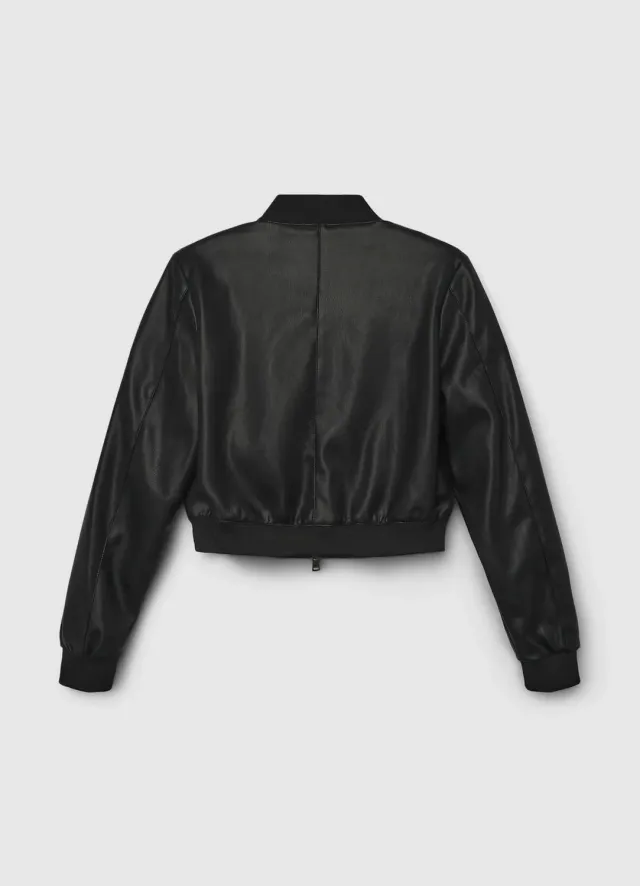 Calliope bomber simili-cuir zip femme