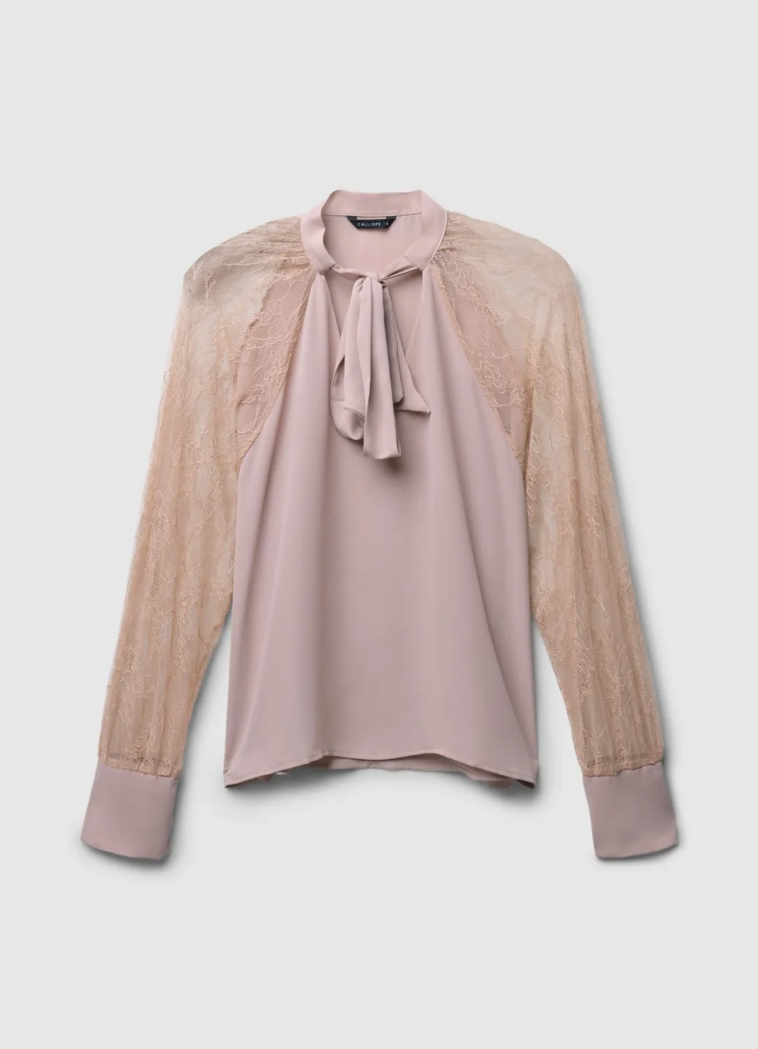 Calliope blouse nœud manches dentelle femme
