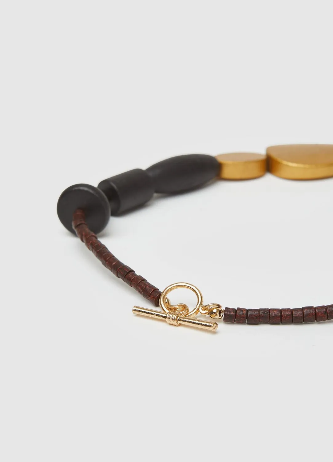 Calliope collier pierres perles bois femme