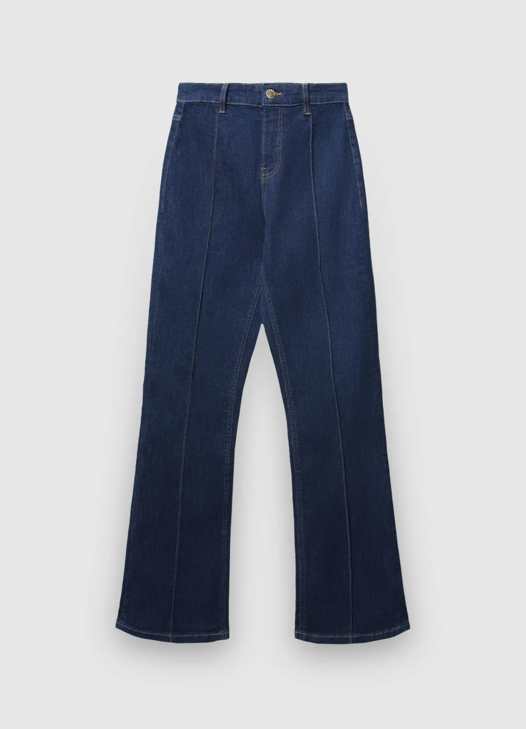 Calliope jean flare femme nervures devant