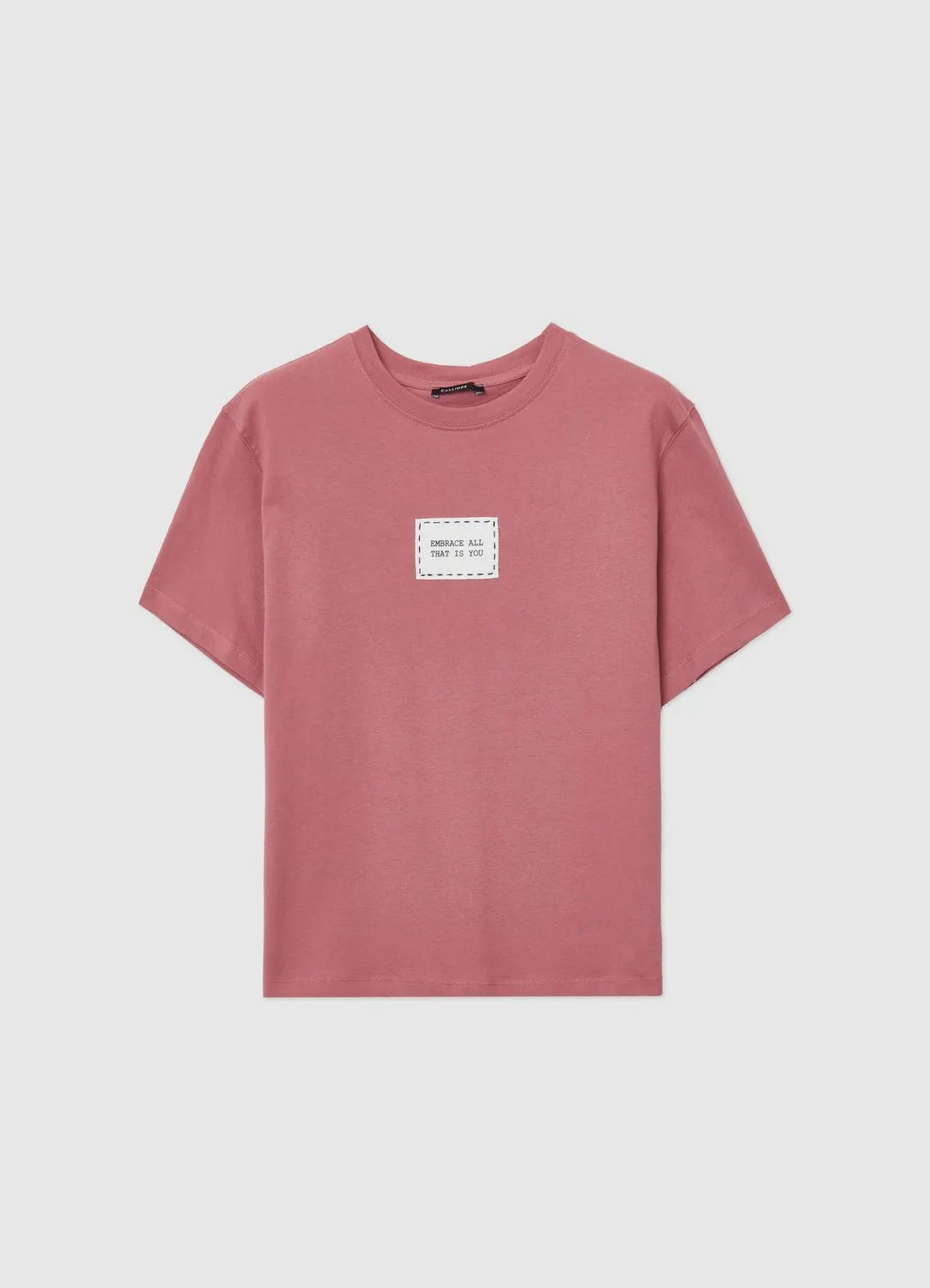Calliope t-shirt femme coton patch poitrine