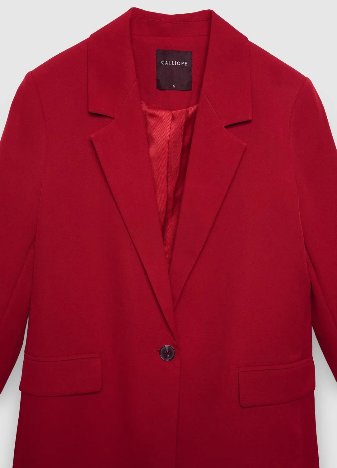 Calliope blazer 1 bouton femme coupe regular unie