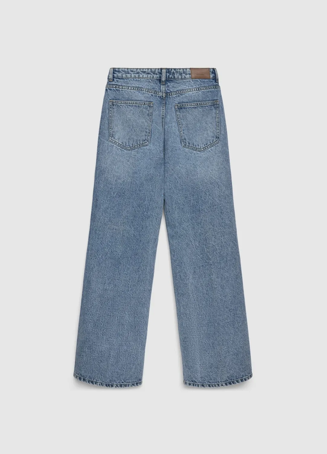 Calliope jean palazzo taille haute femme uni