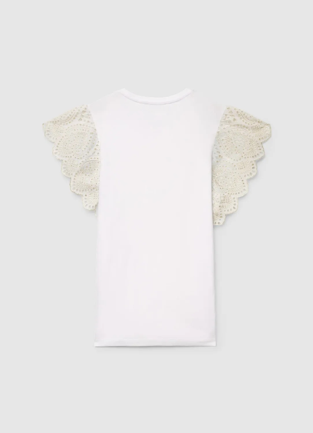 Calliope t-shirt volants sangallo femme taille S