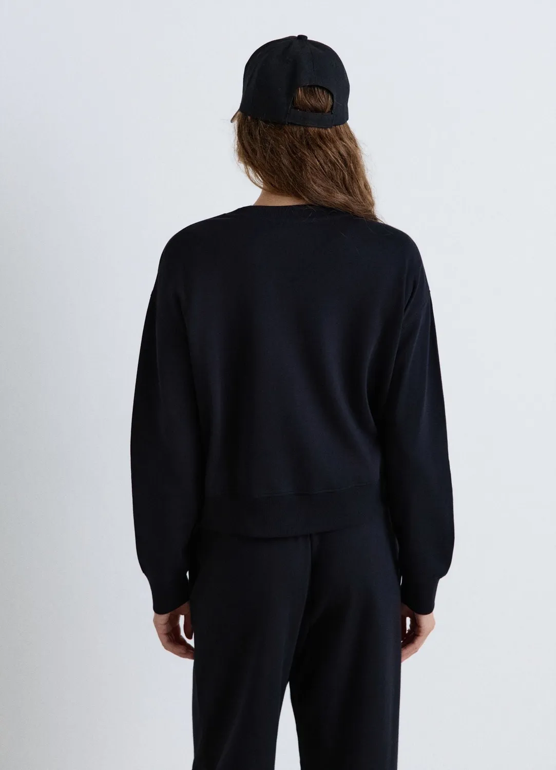 Calliope Basic sweat col rond femme uni