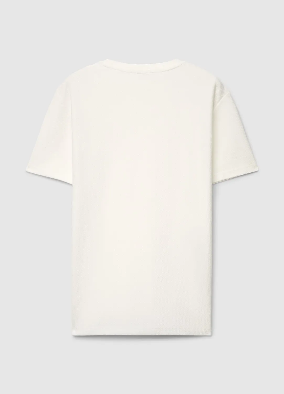 Calliope t-shirt homme col rond uni texturé