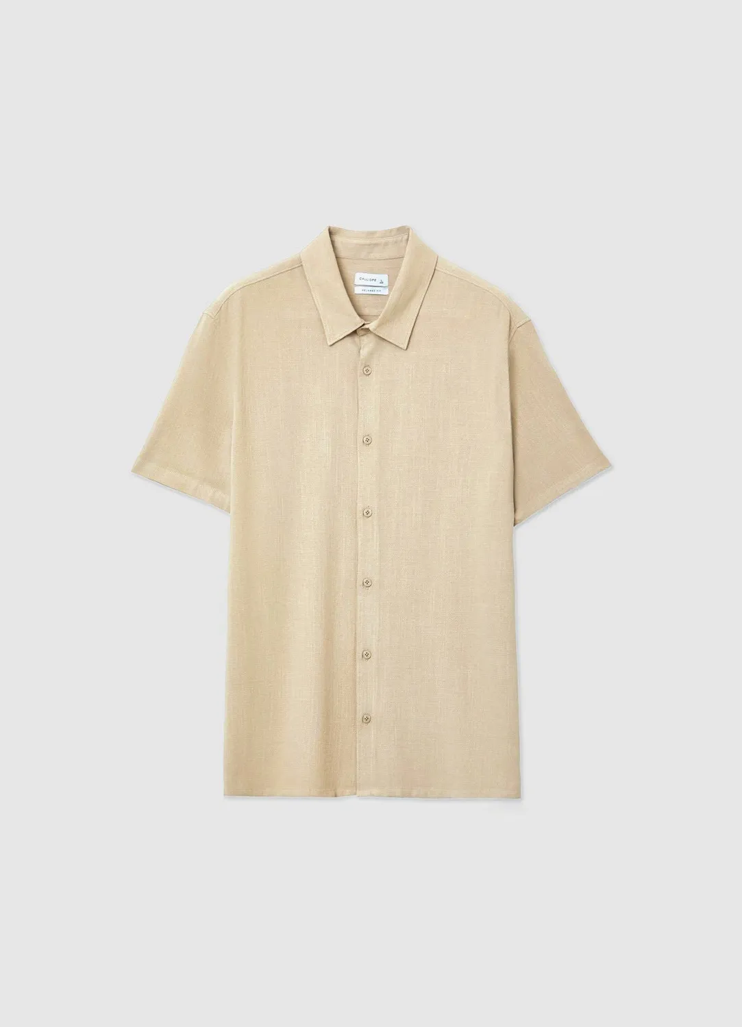 Calliope Chemise classique homme lin manches courtes