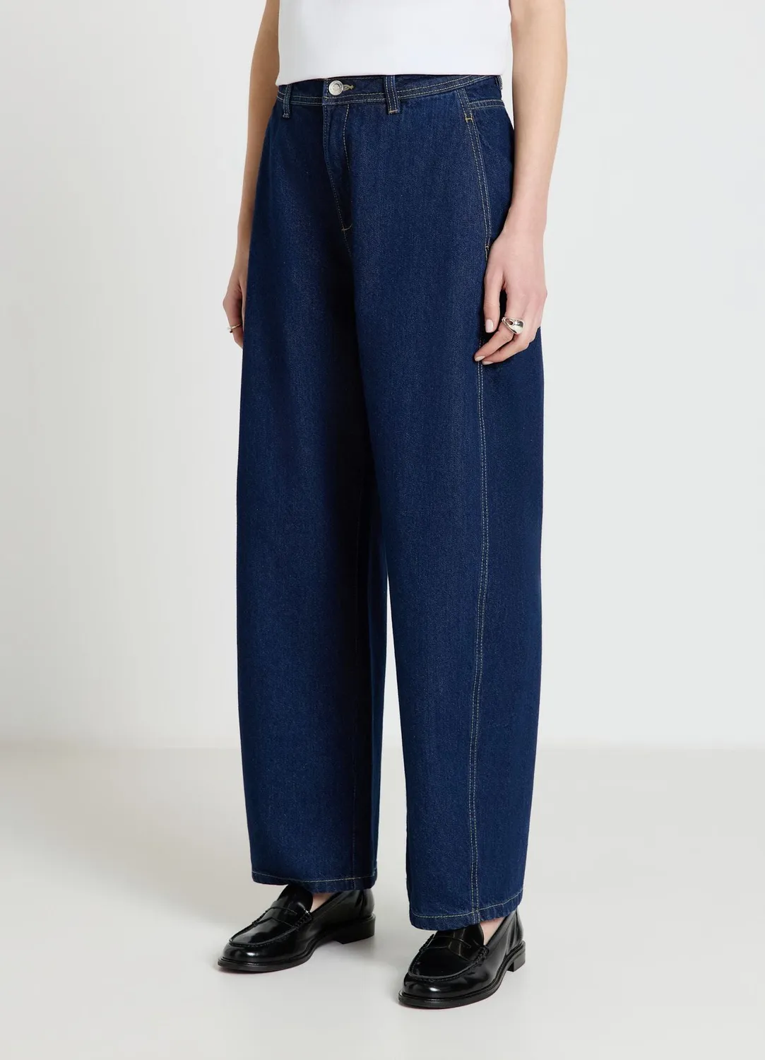 Calliope jean barrel taille moyenne femme uni