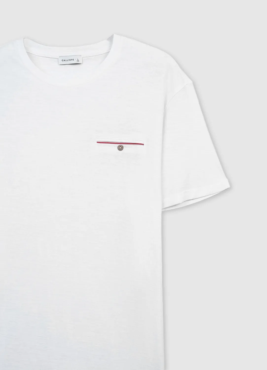 Calliope T-shirt homme coton poche col rond