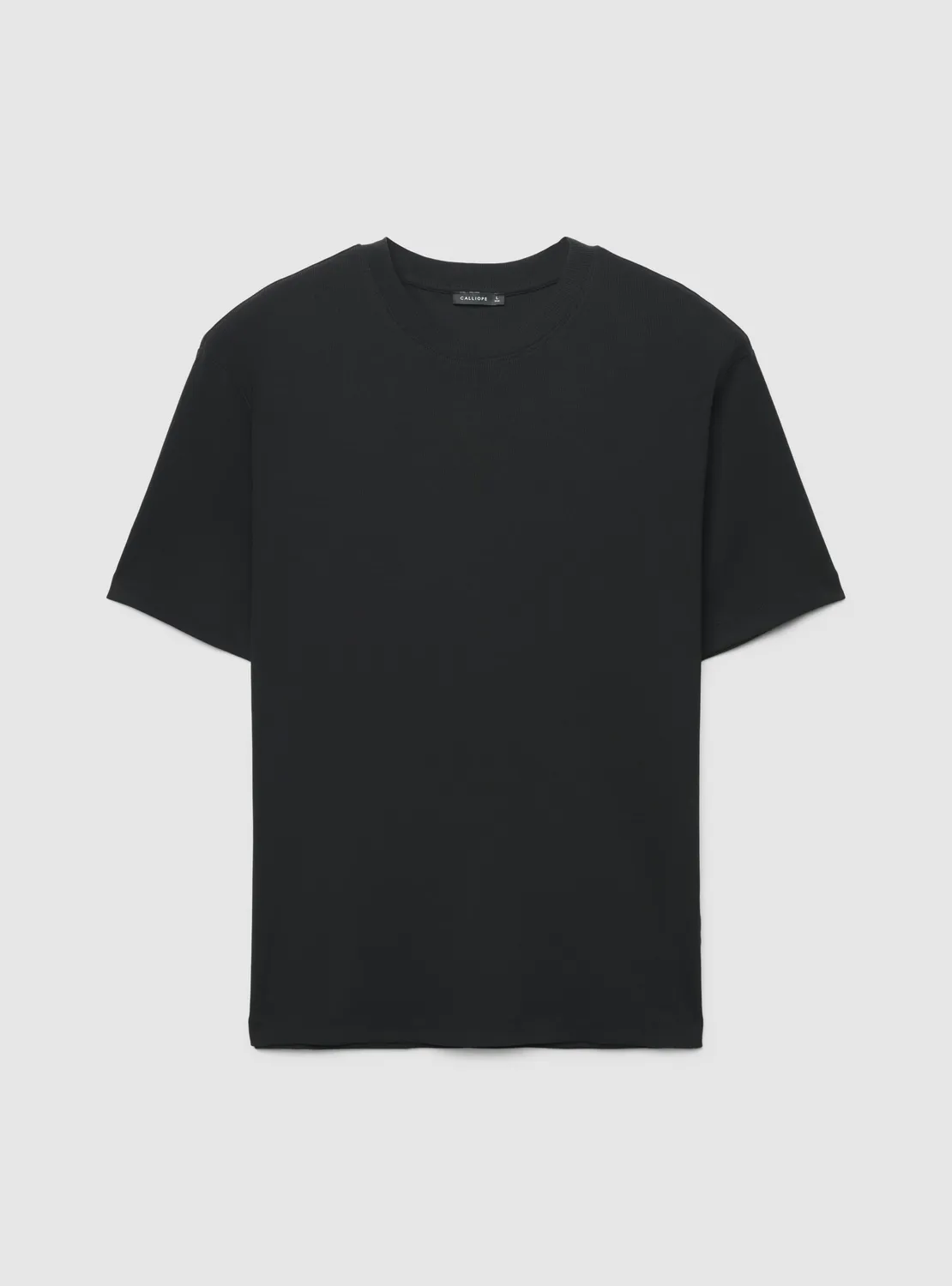 Calliope T-shirt homme côtelé col rond relaxed