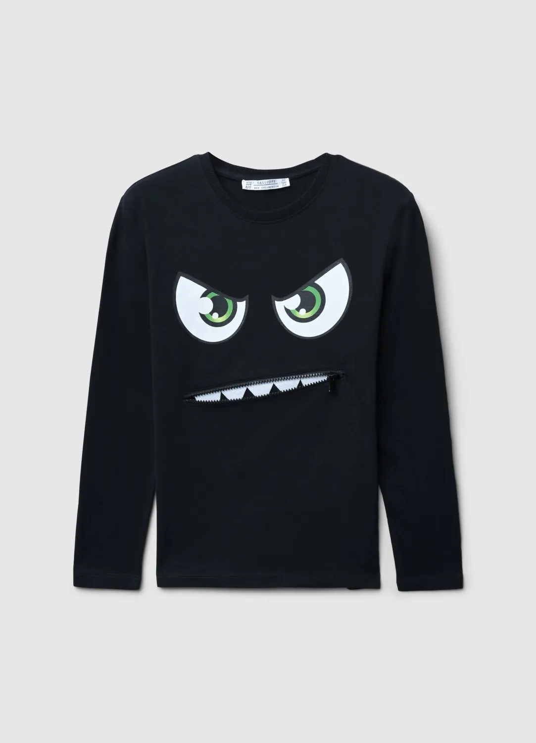 Calliope t-shirt monstre garçon manches longues