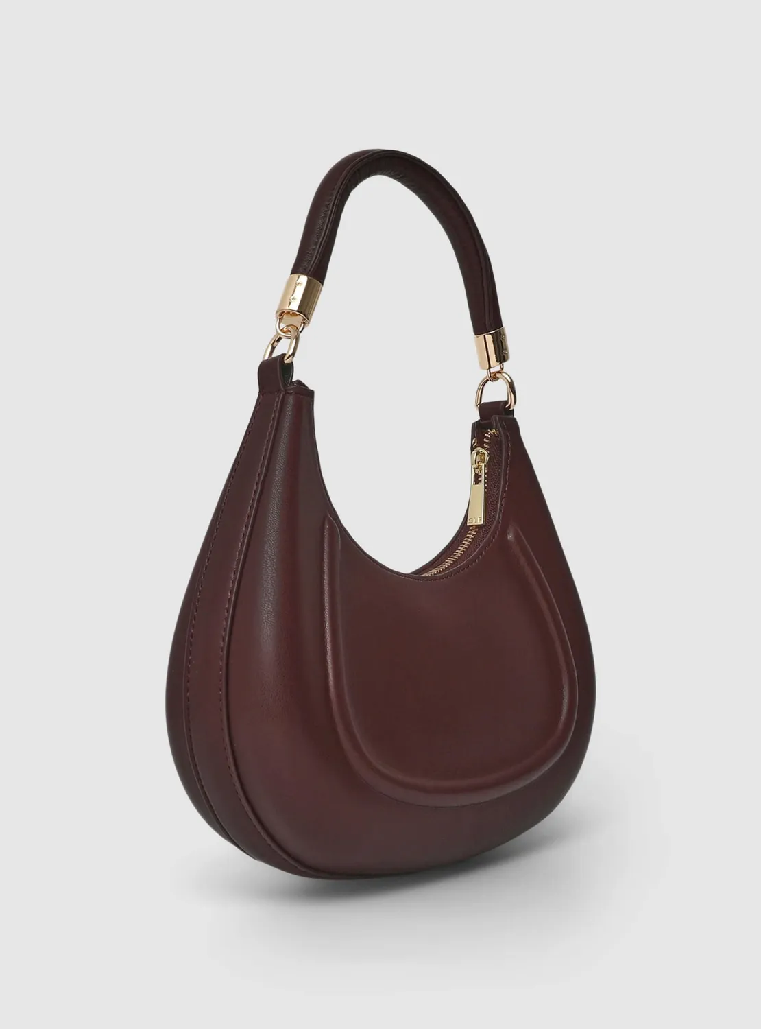 Calliope sac demi-lune rigide bandoulière 27 cm zip