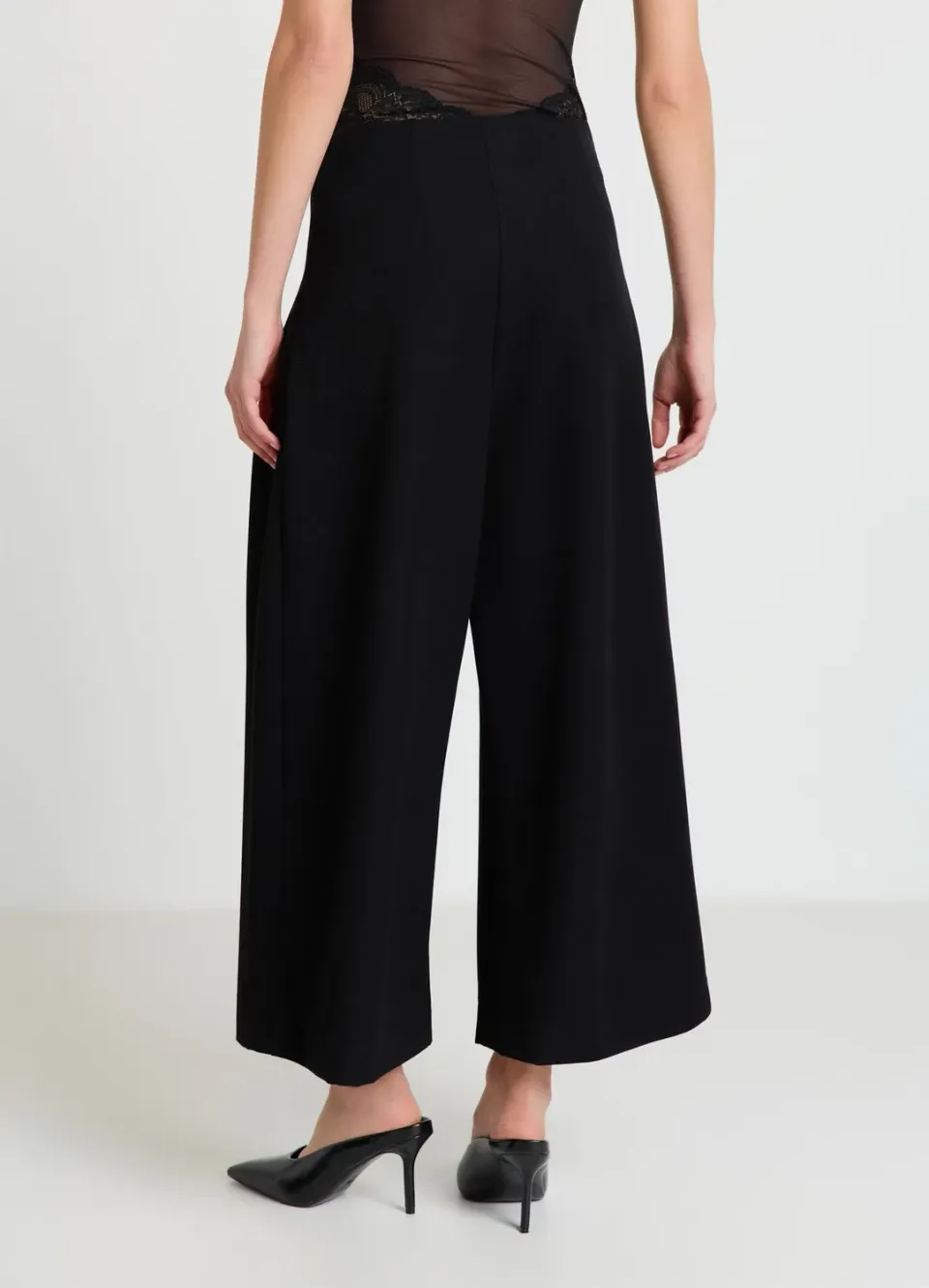 Calliope pantalon culotte à plis femme large