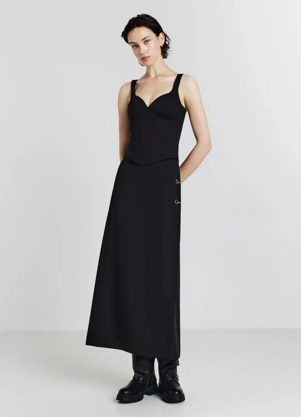 Calliope top bustier à baleines uni femme