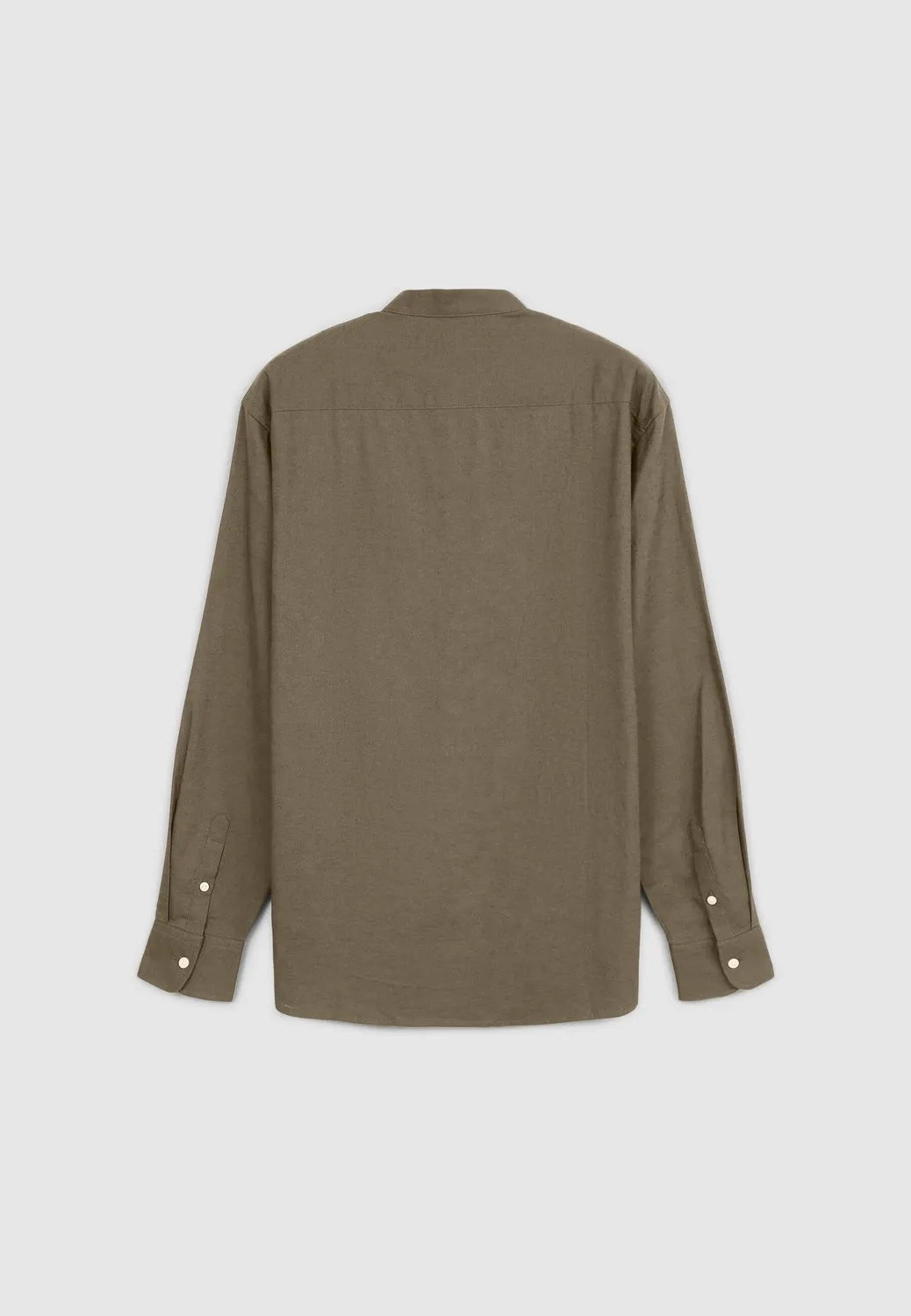 Calliope chemise col mao homme lin coupe regular