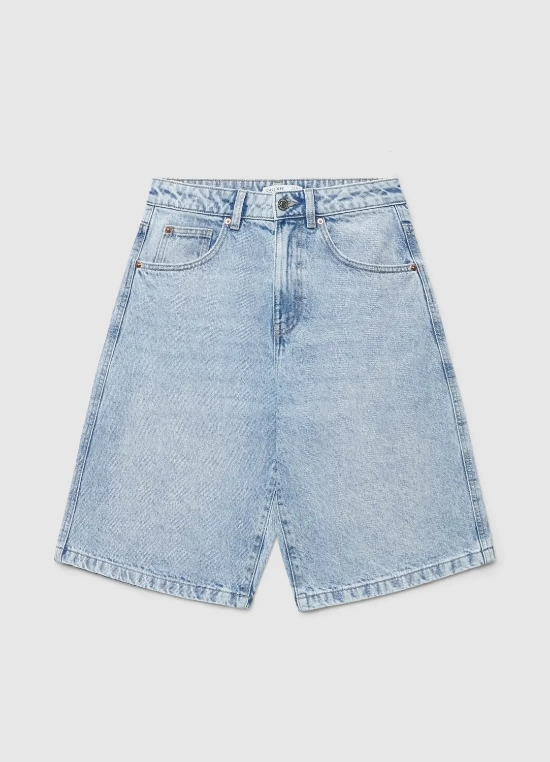 Calliope bermuda jean femme taille haute