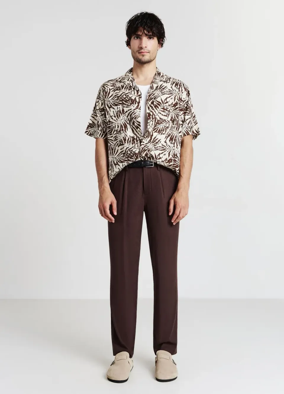 Calliope chemise palmiers homme manches courtes