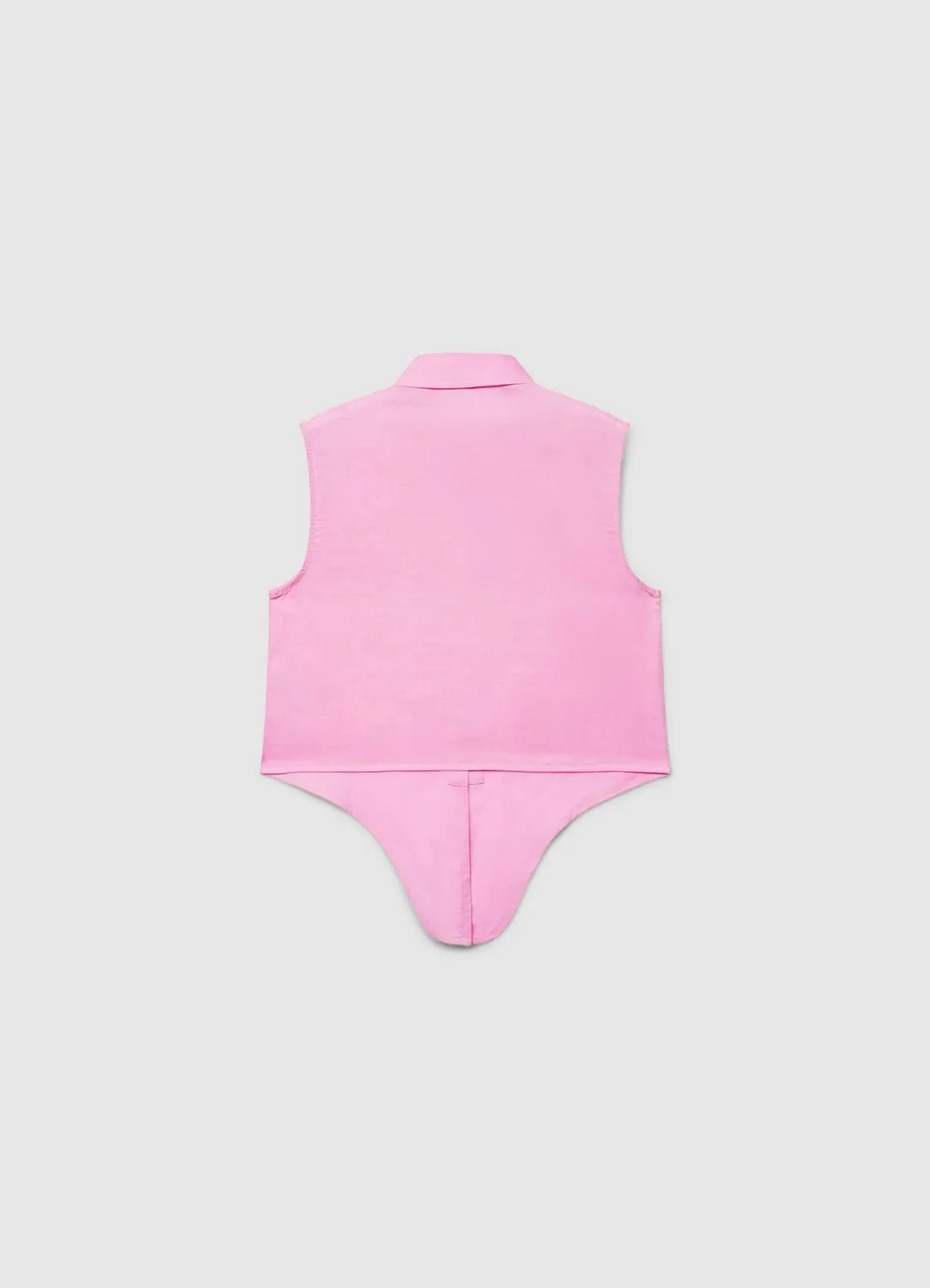 Calliope chemise sans manches lin nœud femme