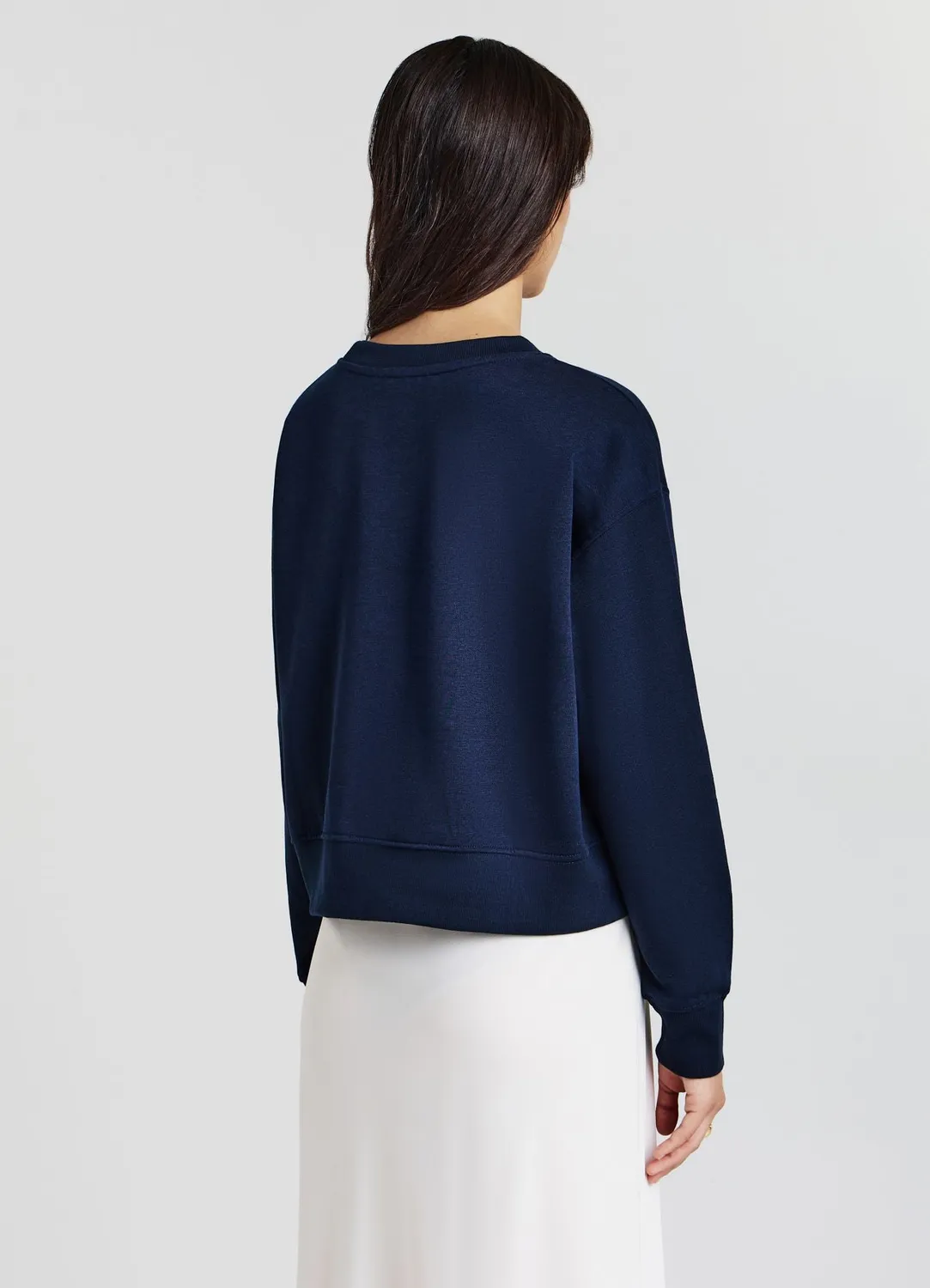 Calliope Felpa College sweat femme cropped imprimé