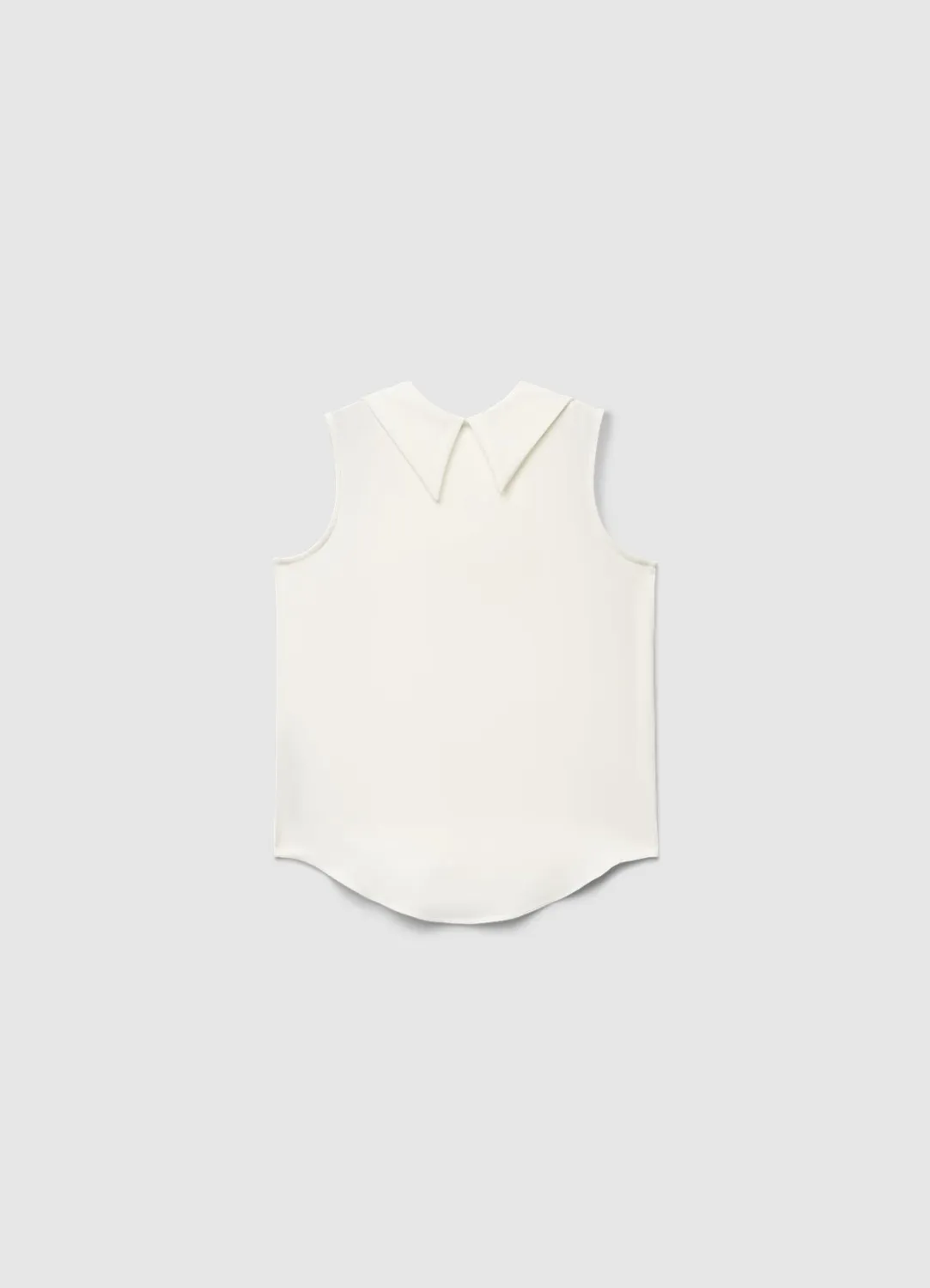 Calliope top col châle femme sans manches uni