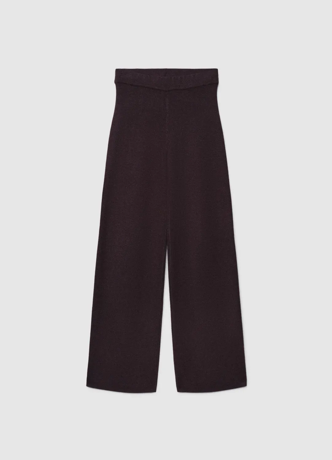 Calliope pantalon maille droit taille haute uni