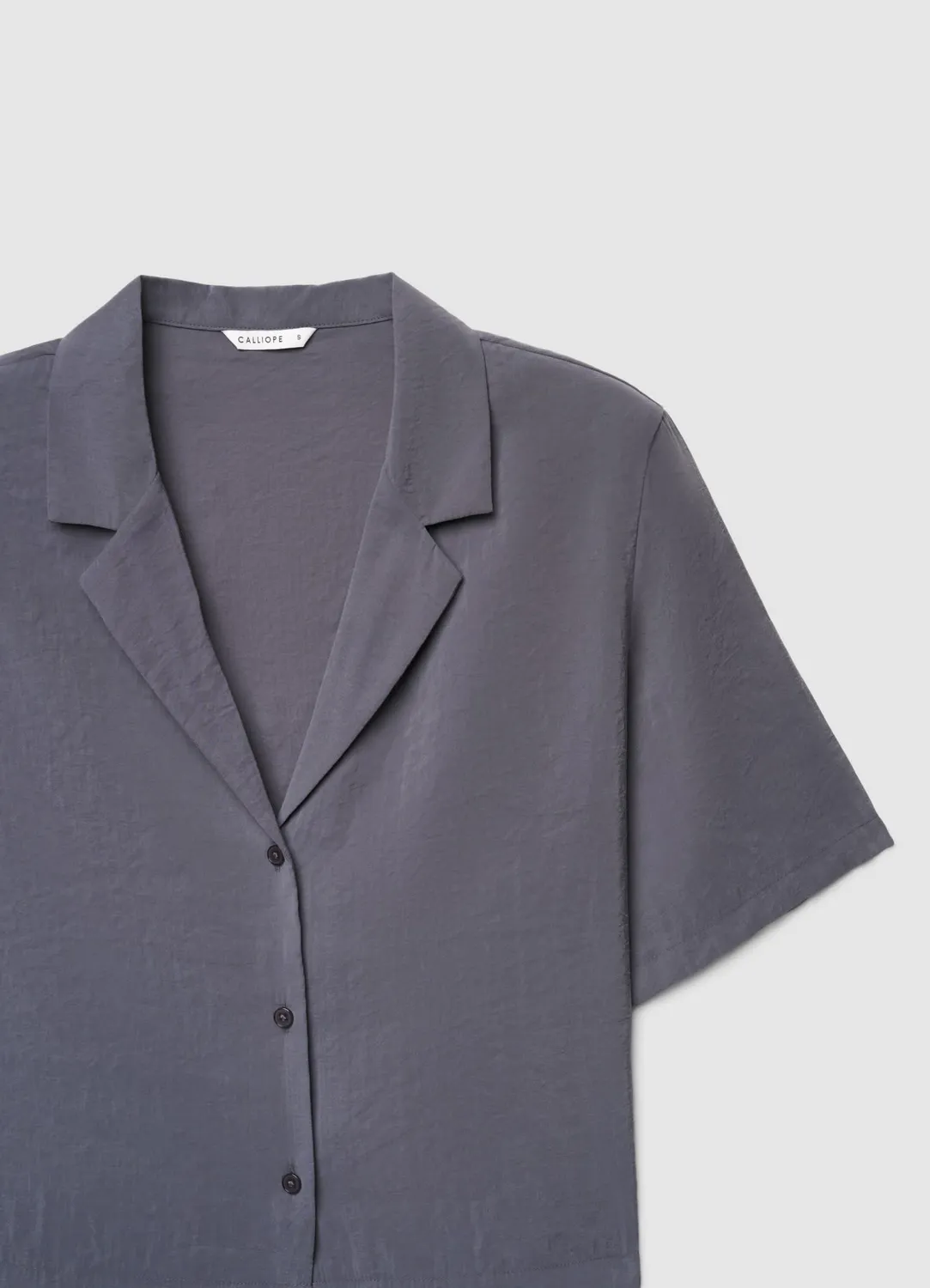 Calliope Camicia revers chemise femme manches courtes