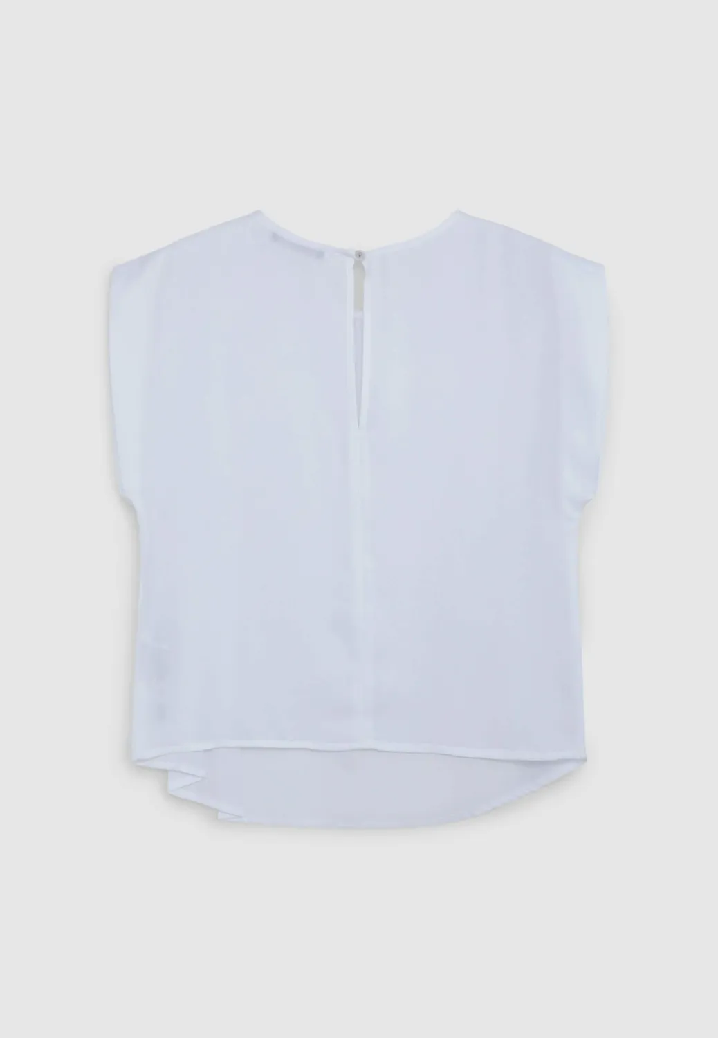 Calliope débardeur femme col rond plissé