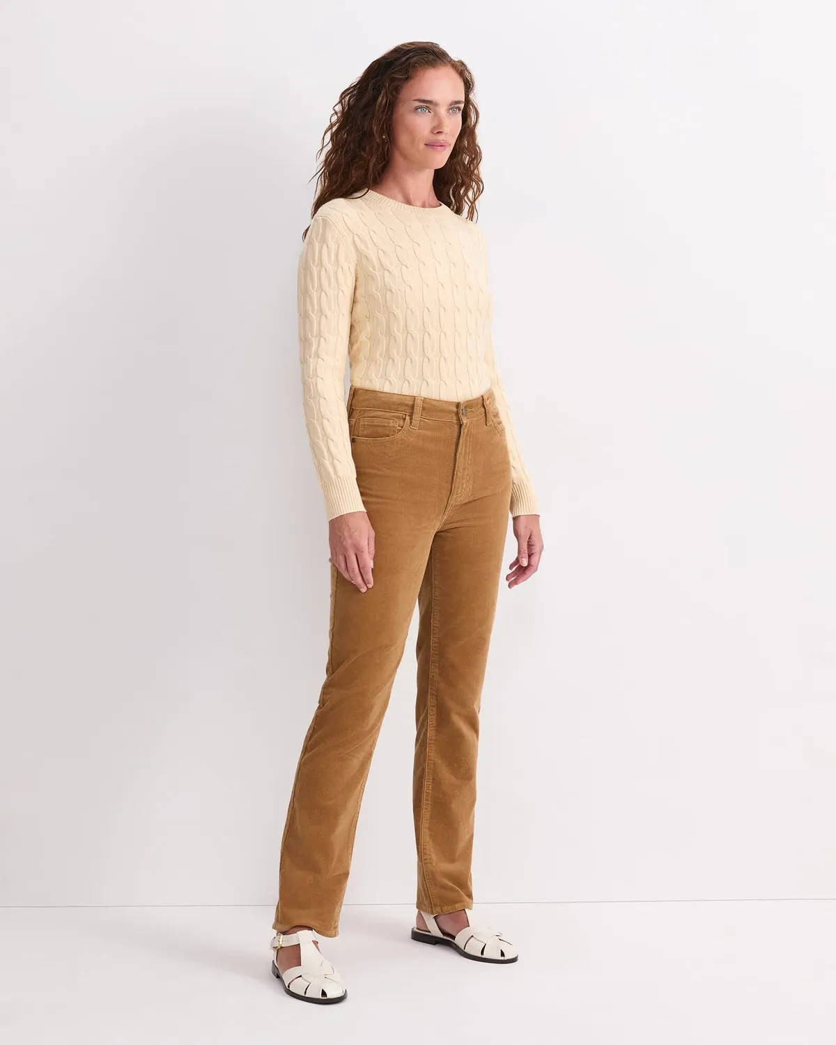 Sportscraft Cleo Straight Cord jean velours taille 6 coupe droite