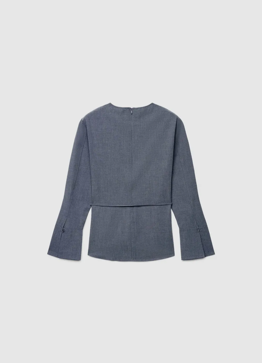 Calliope chemisier col rond lacet taille femme uni